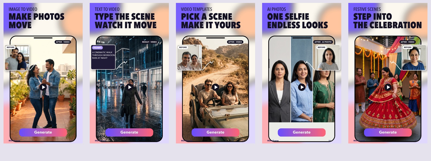 MeraScene Google Play creative preview